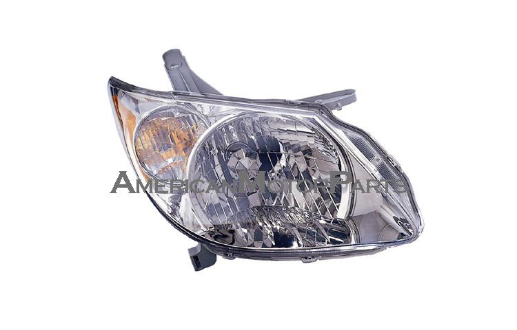 Right passenger side replacement headlight w/ chrome bezel 05-06 pontiac vibe