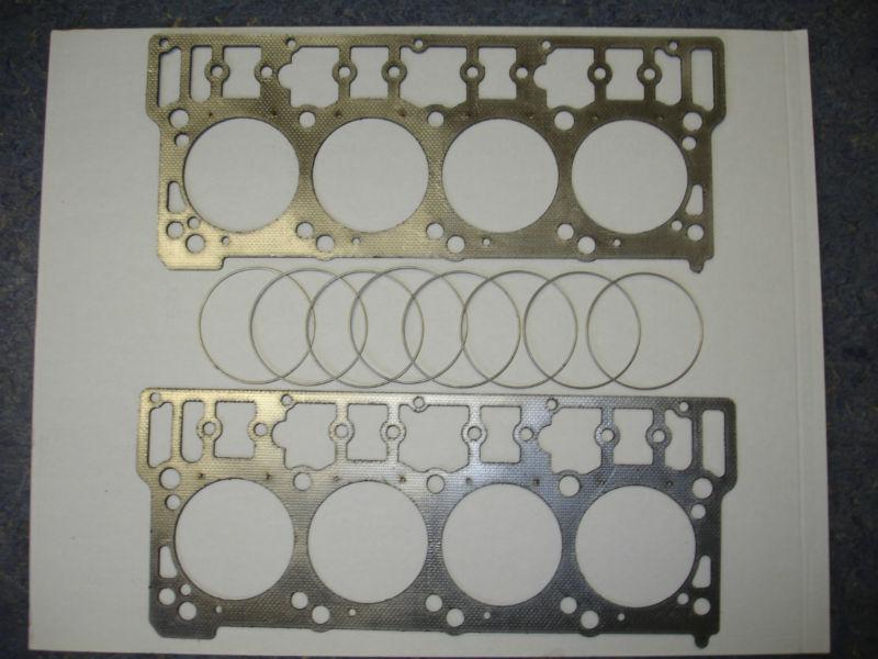 Ford powerstroke diesel 6.0 l head gasket set fire rings 18mm 20mm f250 f350