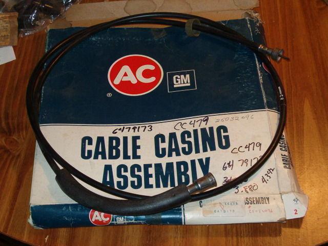 1974 75 buick riviera, electra nos ac speedometer cable & casing gm cc479