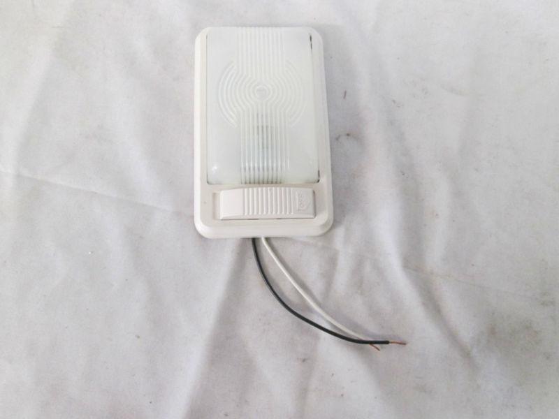 Progressive opal white single wall ceiling mount light camper rv travel trailer