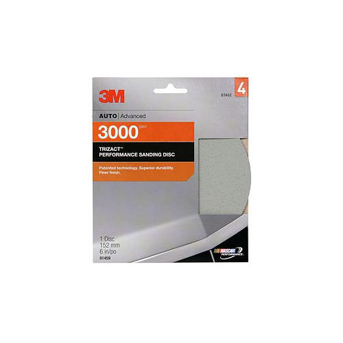 3m 6" 3000 grit trizact performance sandpaper sanding disc 1459