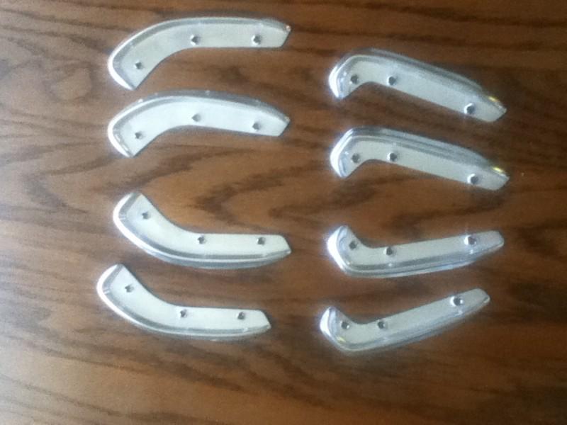 W108 mercedes benz 8 pcs. chrome trim for interior door handle armrest