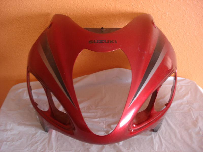 99 00 01 02 03 04 05 06 suzuki gsxr1300 hayabusa front fairing red color oem