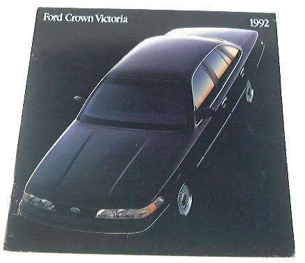 1992 92 ford crown victoria brochure catalog