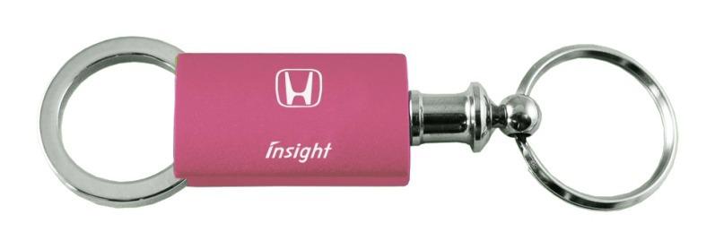 Honda insight pink valet metal key chain ring tag key fob logo lanyard