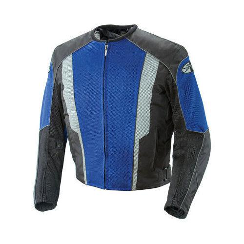 New joe rocket phoenix 5.0 adult mesh jacket, blue/black, med/md