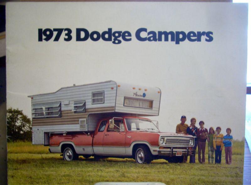 Nos mopar 1973 dodge truck van motor home chassis campers sales brochure