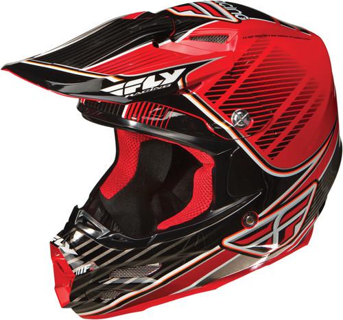 Fly racing f2 carbon motorcycle helmet trey canard replica red/black small