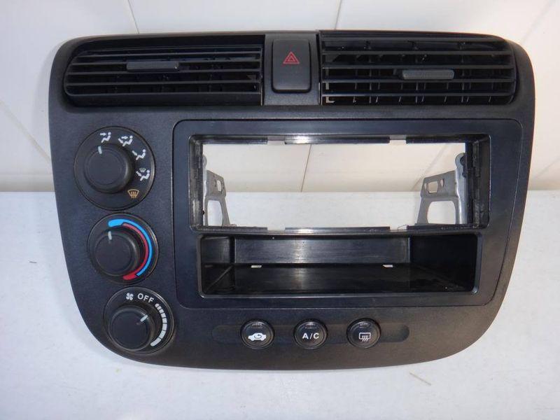 01 02 03 04 05 honda civic ex a/c heater climate control radio bezel trim oem b