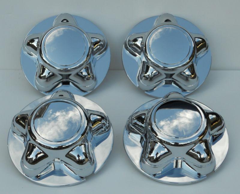 Set of 4 1997-2004 ford f150 expedition chrome wheel hub center caps set new 