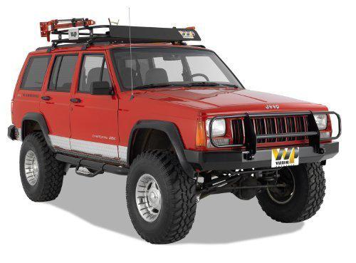 Warrior 56051 front contour bumper w/ brush guard and d-rings for cherokee 84-01