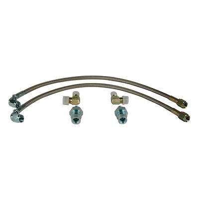 Wilwood brake hose flexline braided stainless buick chevy olds pontiac pair