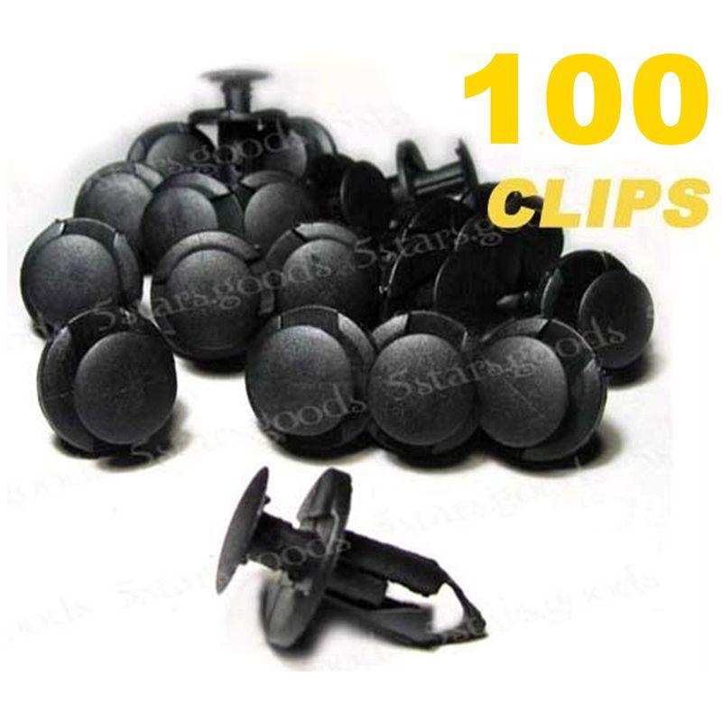 100 pcs clips 8mm atv cycle rivet fender clip for honda trx400 trx650 trx500 trx