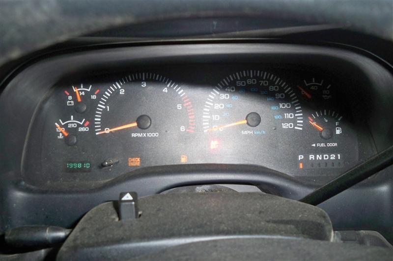 98 99 00 dodge dakota speedometer cluster w/tach mph at d016ni 74244