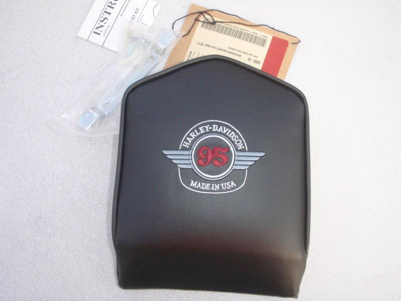 Harley 95th anniversary fxr,dyna,smooth backrest pad new