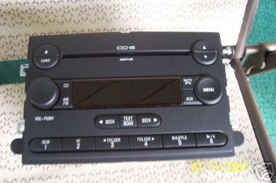 07- ford - fusion - radio mp3 - 6 cd  in dash