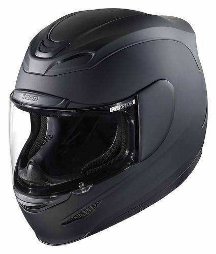 New icon airmada rubatone full-face adult helmet, black , med/md