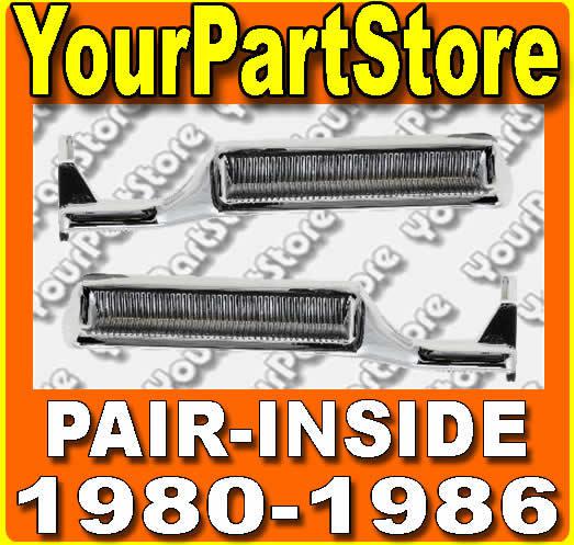 80-86 ford pu pickup truck interior inside inner front door handles pair set