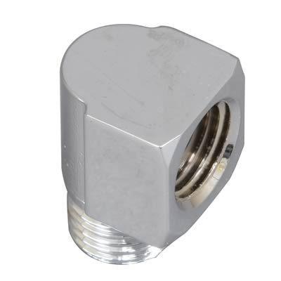 Gardner-westcott npt to npt fitting 90 degree 1/4" npt male-1/4" npt male chrome