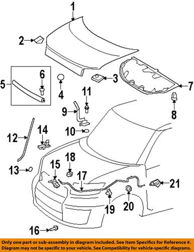 Scion oem 5351012a50 hood-latch