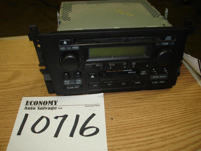 Acura tl a/v equipment am-fm-cassette-cd, w/navigation system 99