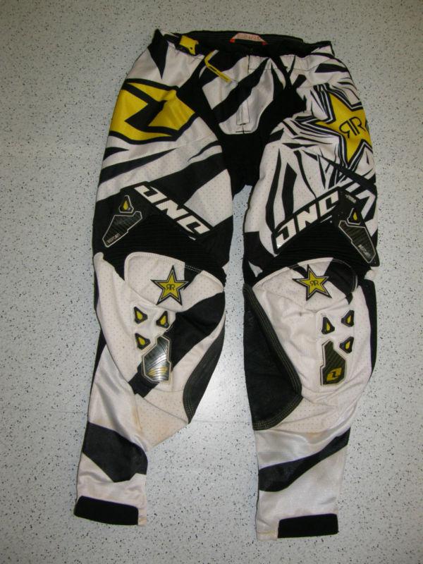 One industries defcon riding pants adult sz.30 moto rockstar mx atv quad #jp6