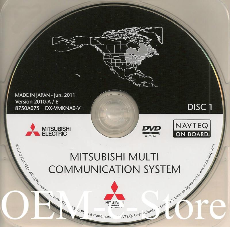 2006 to 2012 mitsubishi galant & endeavor navigation dvd disc #1 cover northeast