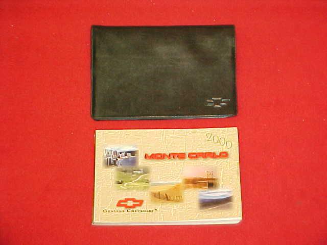 2001 chevrolet monte carlo original owners manual service guide 01 w/ case