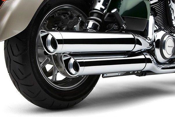 Cobra tri-oval slip-on exhaust chrm kawasaki vulcan 1700 nomad 2009-2010