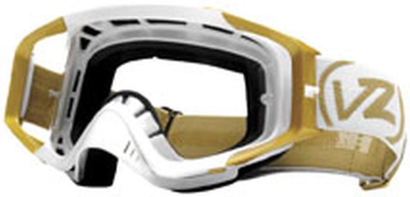 Vonzipper porkchop mx/offroad/motocross adult goggles,white gold metallic