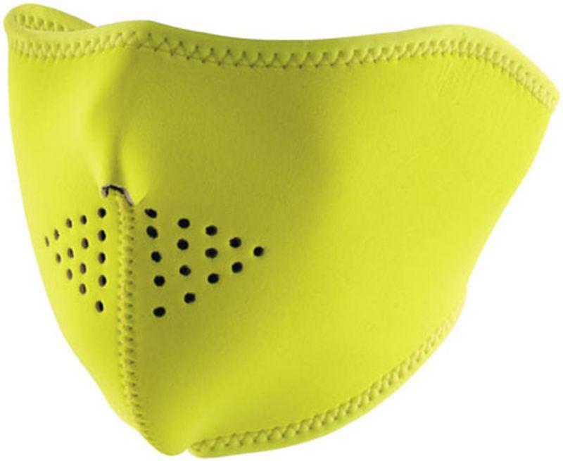 Zan cold weather water/wind resistant adult neoprene facemask,hi-vis lime,osfm