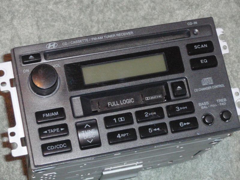 Buy Hyundai Sante Fe Radio 96130-26300SF Cassette CD fm am stereo 01-06 ...