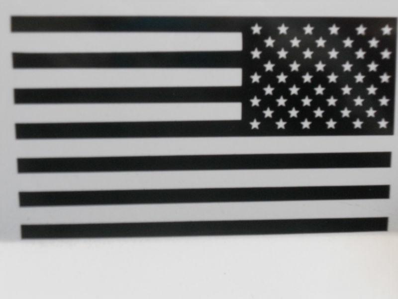 5.75" american flag decal vinyl sticker tactical subdued military reversed