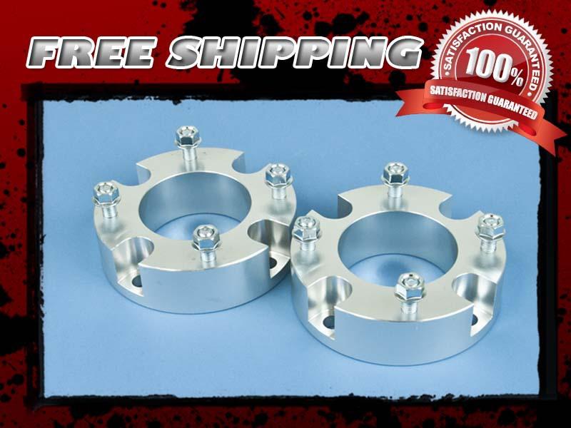 Silver aluminum block lift kit front 2" coil spacer 2wd 4x2