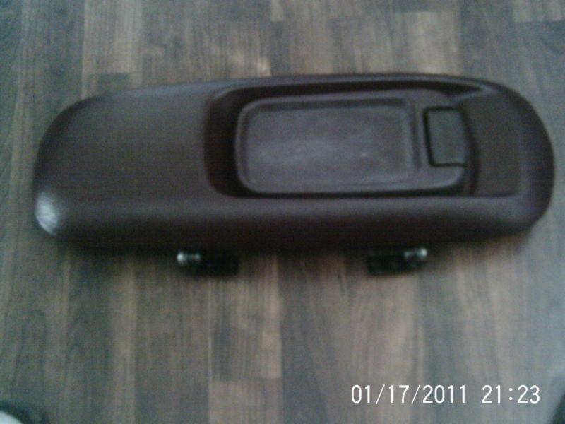 95-99 chevy tahoe suburban yukon center console lid w/latch and hinges burgundy