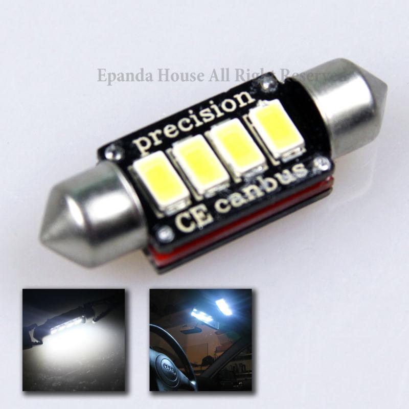 No error! 36mm canbus smd led super white interior dome/map festoon light bulb