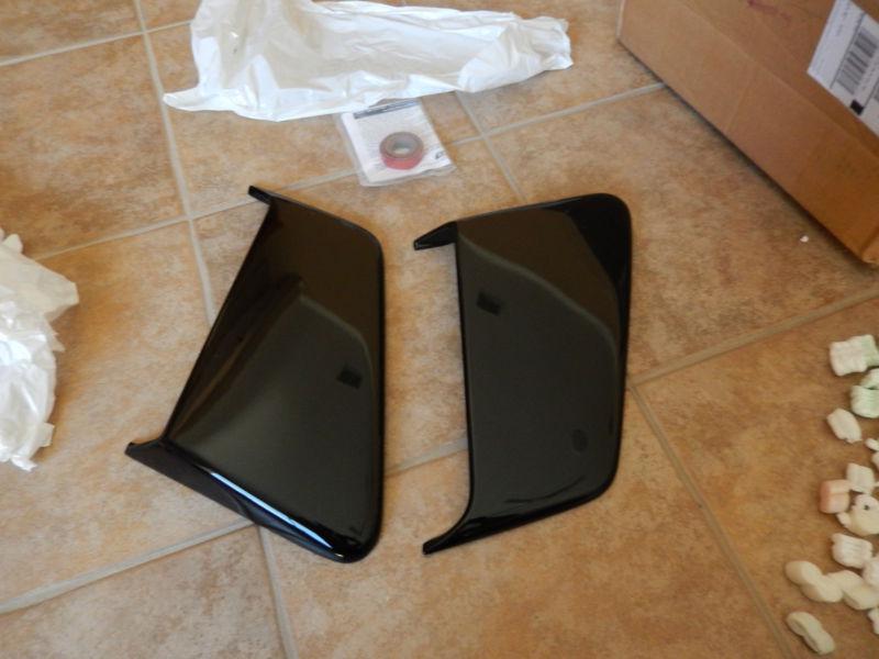 10-14 shelby mustang cervini's side scoops pre-painted black eleanor style