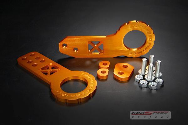 Godspeed cnc aluminum front rear racing jdm tow towing hook turbo gold