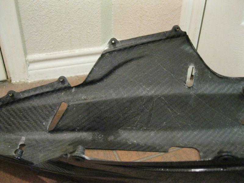 Ducati oem 848, 1098, 1198, lower fairing, belly pan, one piece! carbon fiber!