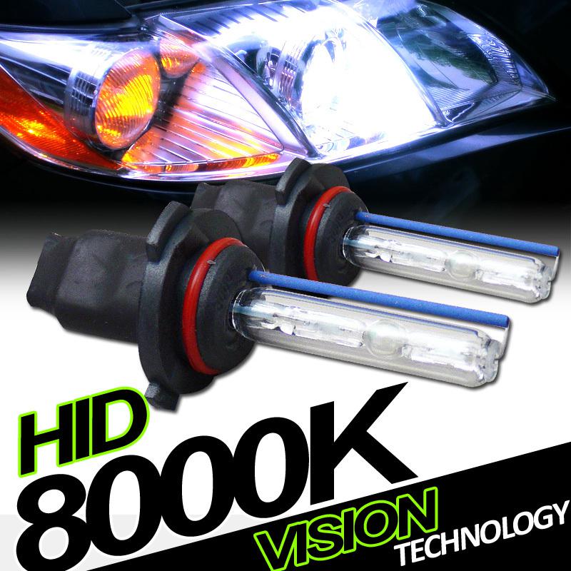 2x 9005/hb3 bulb 8000k xenon hid conversion kit w/ ballast headlight high beam 4