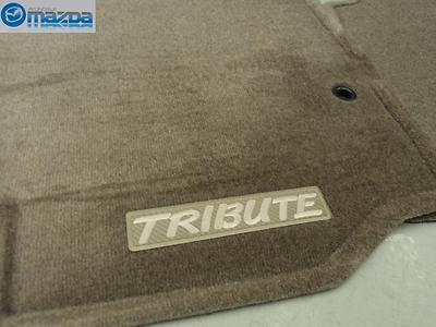 Mazda tribute 2005-2006 new oem beige carpeted floor mats 0000-8b-g15 -01