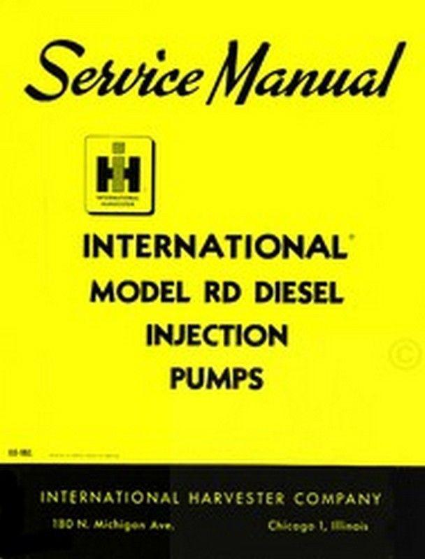 International td-9 92 b td-6 62 td-15-b b ih 9b rd injection pump service manual