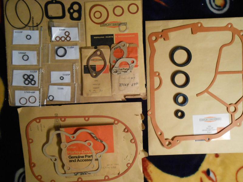 Harley aermacchi  sprint 69-70 engine gasket set plus bonus parts 