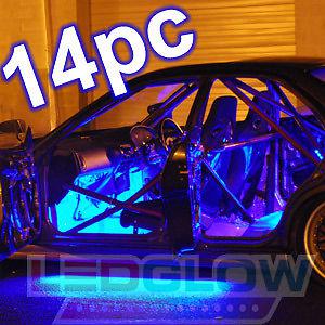 4pc blue led underbody & 4pc wheel well & 6pc underdash lights