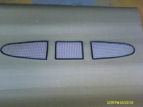 Jaguar stainless steel mesh grills grilles xk 8 xk8 xkr split (keep overriders)