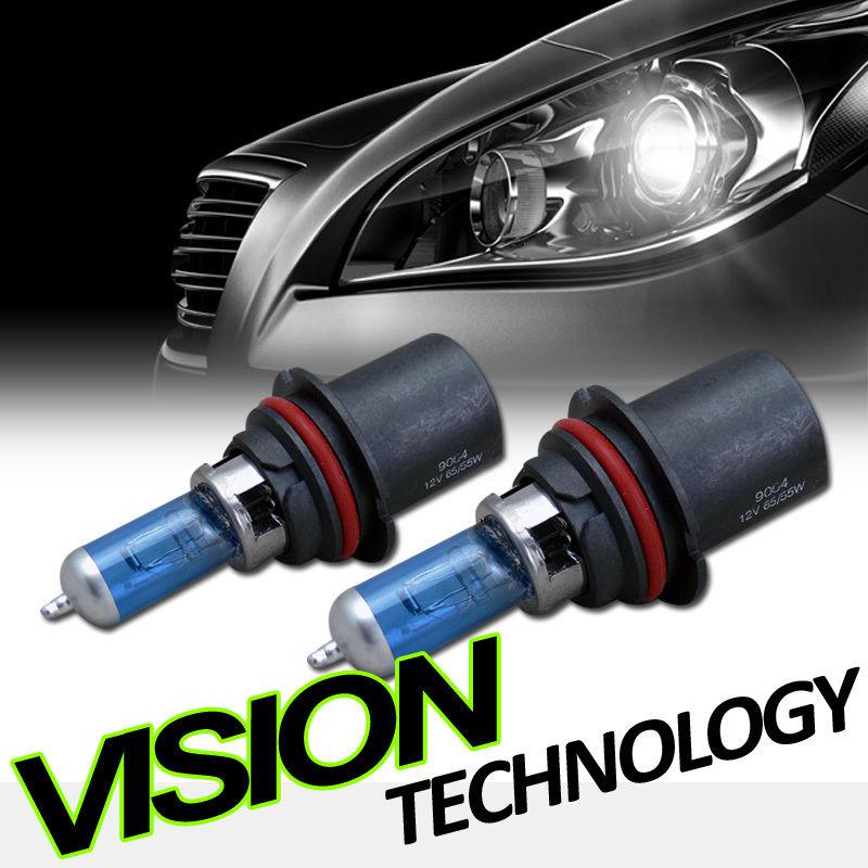 2pc 9004/hb1 12v white xenon halogen light bulbs head lamp high/low beam pair 3