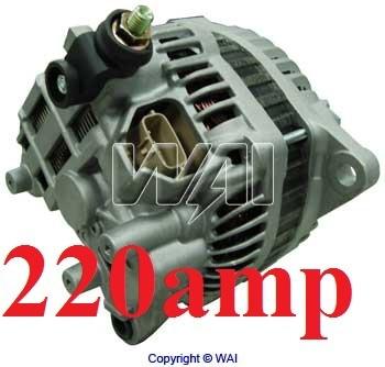 220 high amp new hd alternator 2009-2008 2007 2006 mitsubishi eclipse 2.4l 