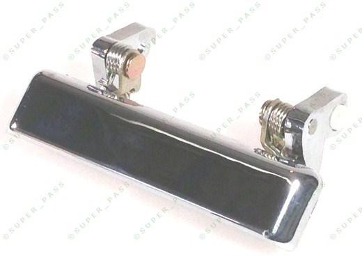 1986 thru 1989   outside tailgate door handle chrome     fits: suzuki samurai