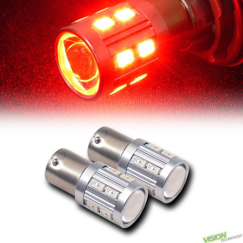 2pc red 1156 ba15s 16x 5730 smd led backup/reverse light lamp bulbs pair 20