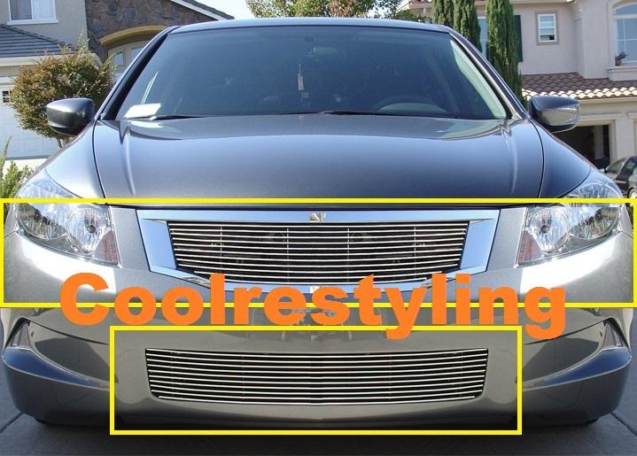 08 09 10 honda accord sedan  billet grille grill combo inserts